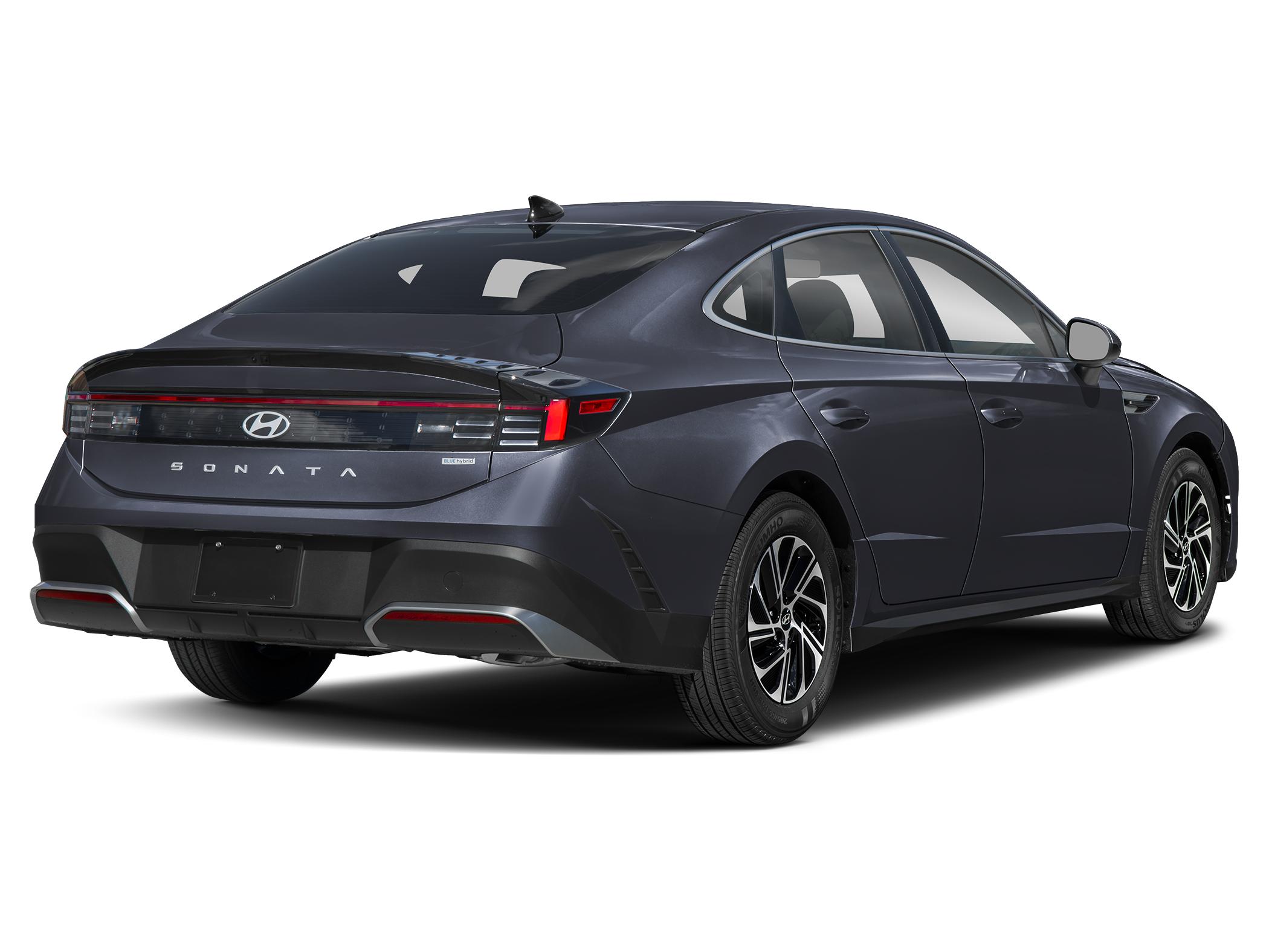 2026 Hyundai Sonata Blue — rear three-quarter view
