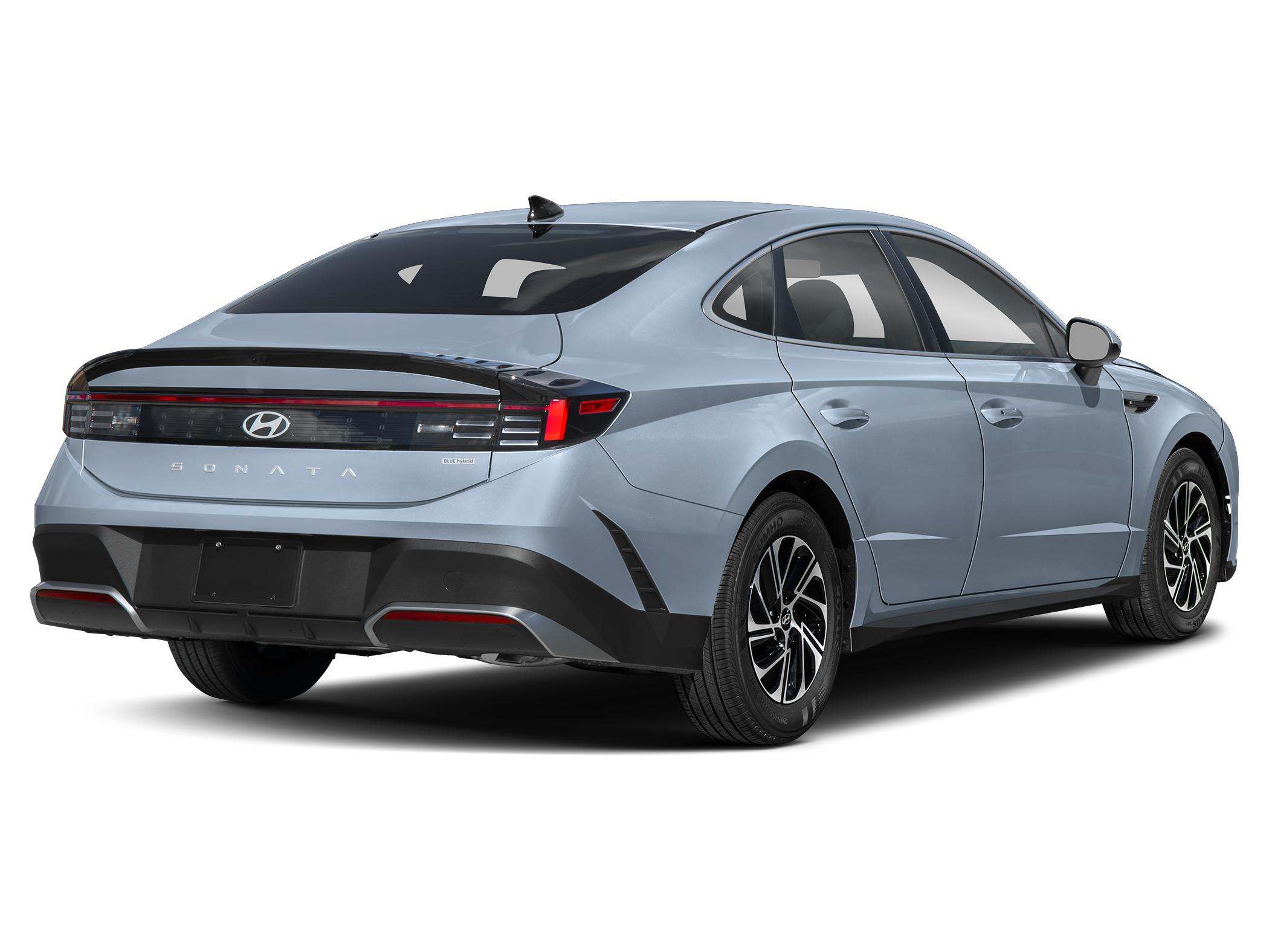 2026 Hyundai Sonata Blue — rear three-quarter view